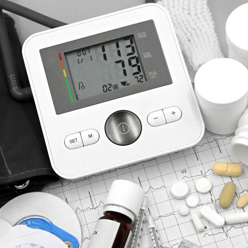 Arrhythmia Display with Cardiac Medicine and Electrolytes on ECG Exam